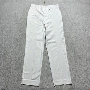 VINTAGE 90s US Military Pants Size 32x30 White Medical Assistant Trousers Army